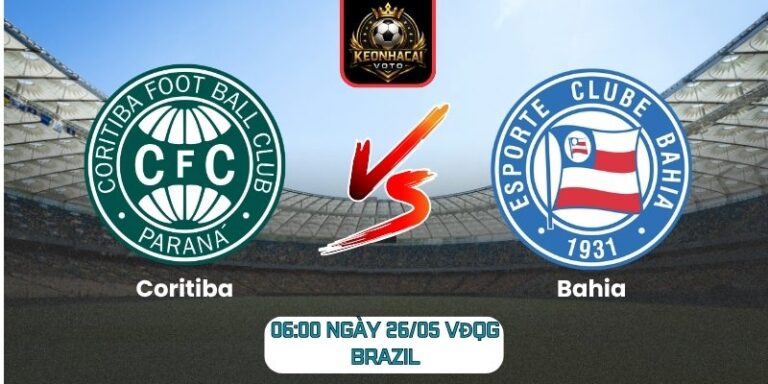 Soi kèo Coritiba vs Bahia (06:00 ngày 26/05, VĐQG Brazil) 7 Coritiba vs Bahia